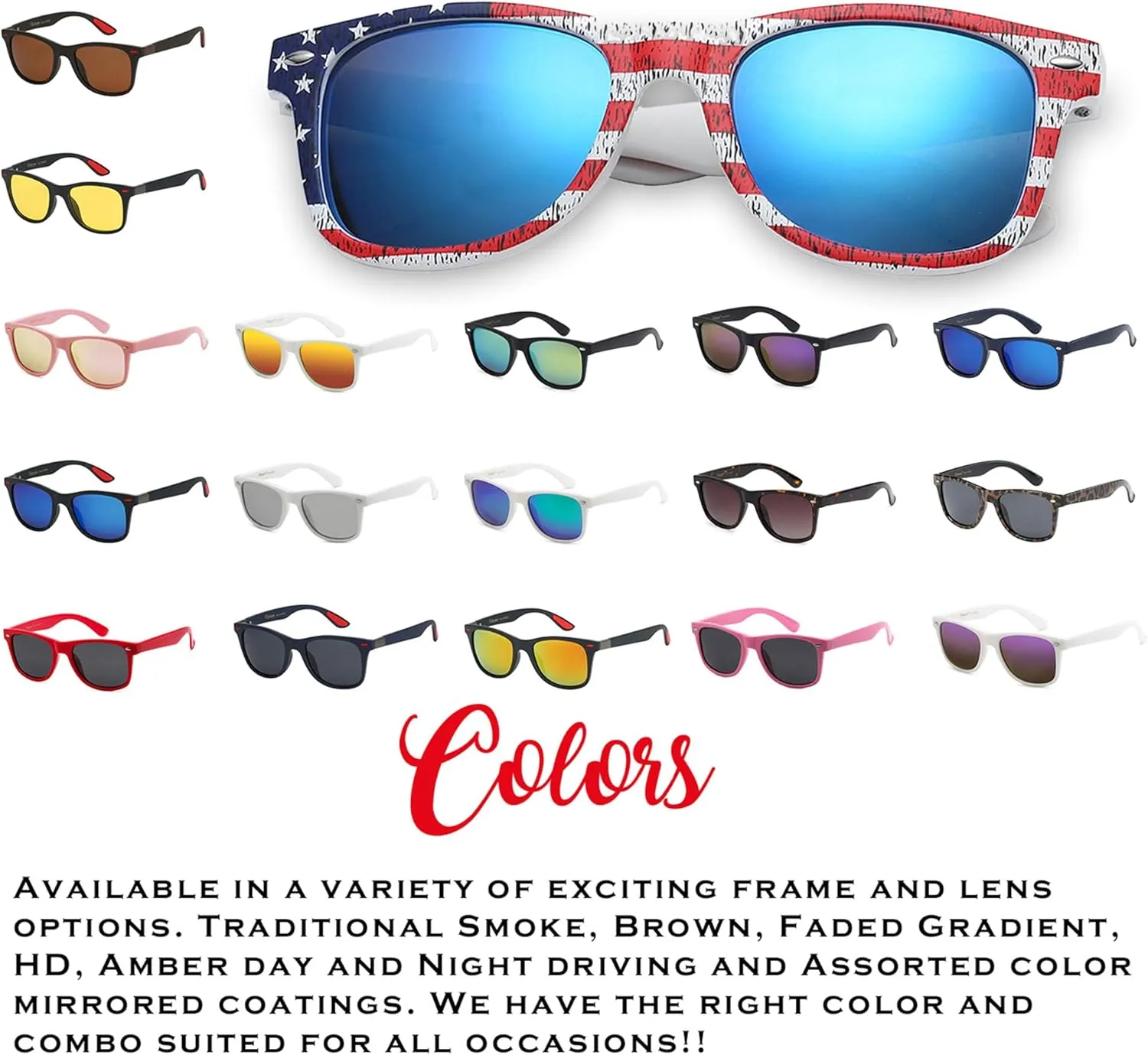 PolarSpex Mens Sunglasses - Retro Sunglasses for Men, Polarized Sunglasses for Womens - Cool Shades for Driving, Fishing
