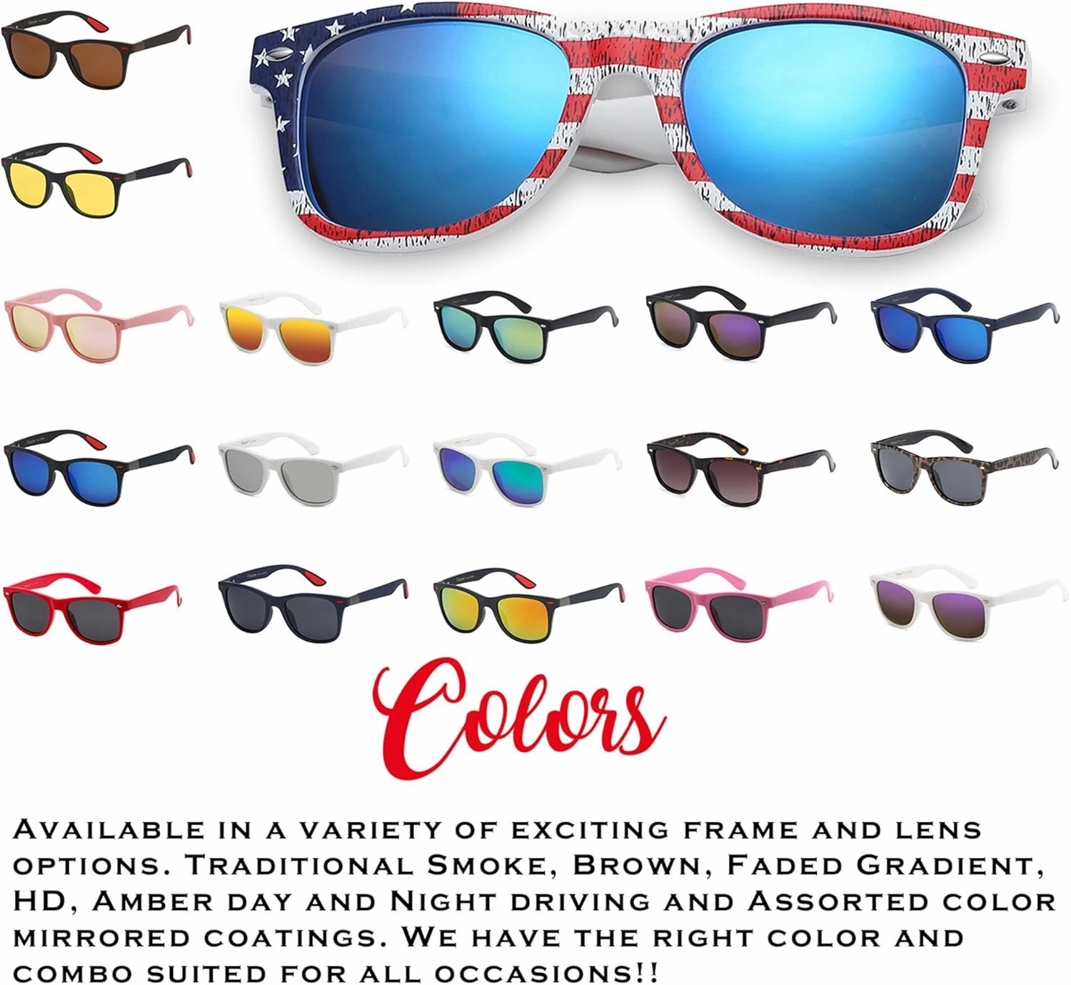 PolarSpex Mens Sunglasses - Retro Sunglasses for Men, Polarized Sunglasses for Womens - Cool Shades for Driving, Fishing