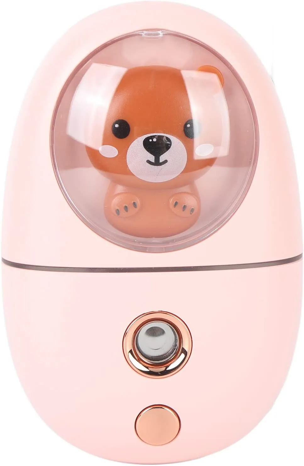 Portable Facial Mister, 35ml Cute Animal Shape Mini Facial Steamer with Rechargeable Design for Travelling Face Daily Makeup Skin Care