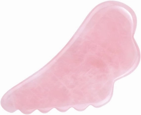 Portable Crystal Wing Shape Scraping Board for Facial Multi-Functional Jade Tool for Neck Eye Shoulder and Spa Care Promotes Tension