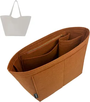 Premium Purse Organizer compatible with Row Three Park Tote Bag Insert - Handmade Oval Bag Organizer Perfect Fit for S/Three/XL Tote (Hot Magenta, For Three Park Tote)