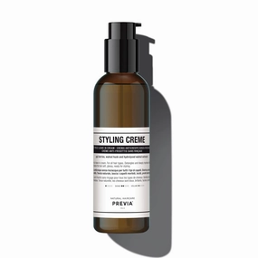 PREVIA Anti Frizz Leave-In Creme – Vegan Frizz-Control Styling Cream for All Hair Types with Apricot Extract – Paraben-Free, Sulfate-Free - Frizzy Hair Treatment - 6.7 oz