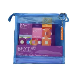 Pro Kit | For Flawless Makeup Application & Base. Clean, Nourish, Protect and Prime Skin for a Professional Finish | Choose Your Bag Color (Blue)