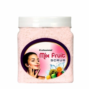 Professional Mix Fruit Face Scrub with Orange Peel Extract | Instantly Clear and Bright Skin | Removes Dead Skin Cells & Specially to Smooth your Skin | For Man & Woman Scrub (500 Ml)