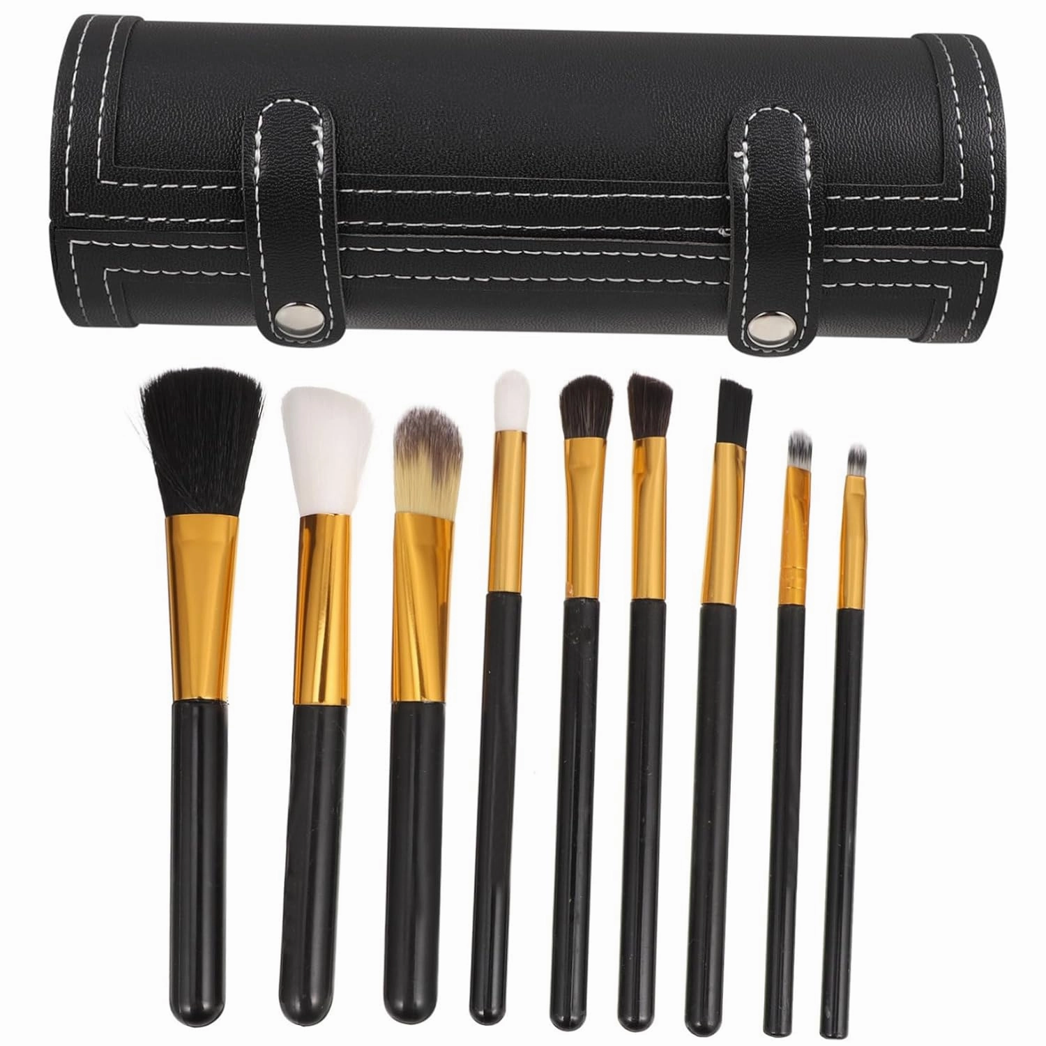 Professional Pu Leather Makeup Brush Organizer Pouch Portable Storage Case for Cosmetics Brushes and Tools for Travel and Home Use