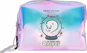 Profusion Cosmetics Casper The Friendly Ghost Bag & Glow In The Dark Face Gems, Adorable, Unique and Essentials Makeup Accessories With Magical Versatile Beauty Storage for Any Occasion
