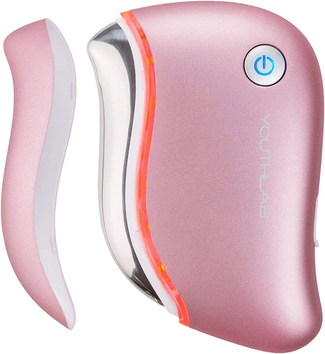 ProSculpt Gua Sha – Heated Facial Massage Tool with Soothing Vibration for Skincare, Relaxation & a Youthful Glow (Rose Gold)