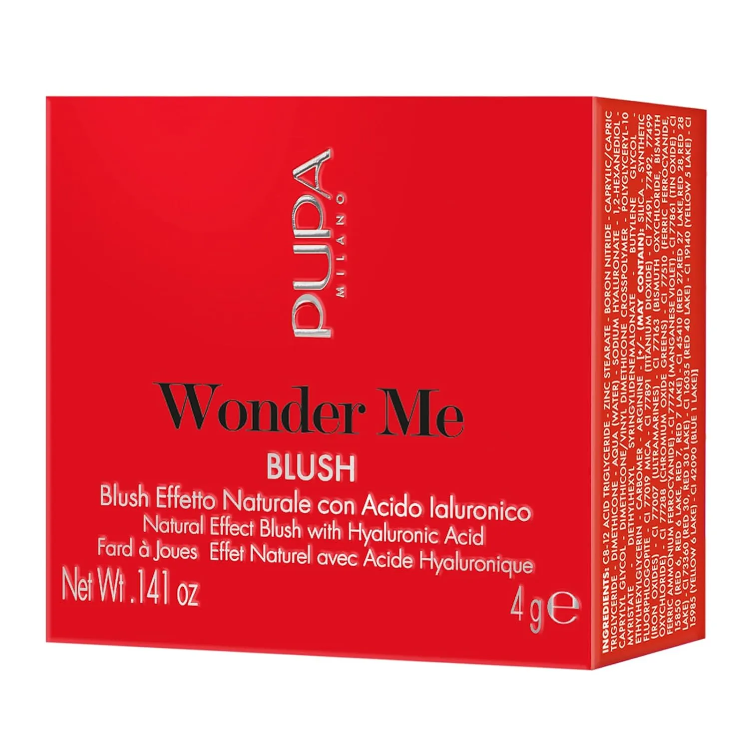 Pupa Milano Wonder Me Blush, 008 So Cozy, Matt, 0.141 oz - Smooth Texture - Blends Easily - No Powdery Effect - Talc-Free - Paraben-Free - Enriched with Hyaluronic Acid - Powder Make Up