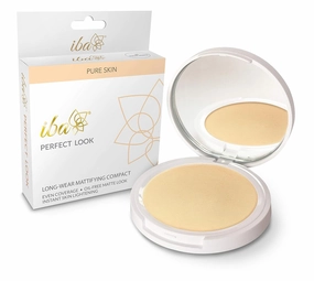 Pure Perfect Look Long Wear Mattifying Compact - Snow White, 9g | Even Coverage | Oil Free | Matte Finish | Face Makeup | Halal Certified & Vegan Makeup