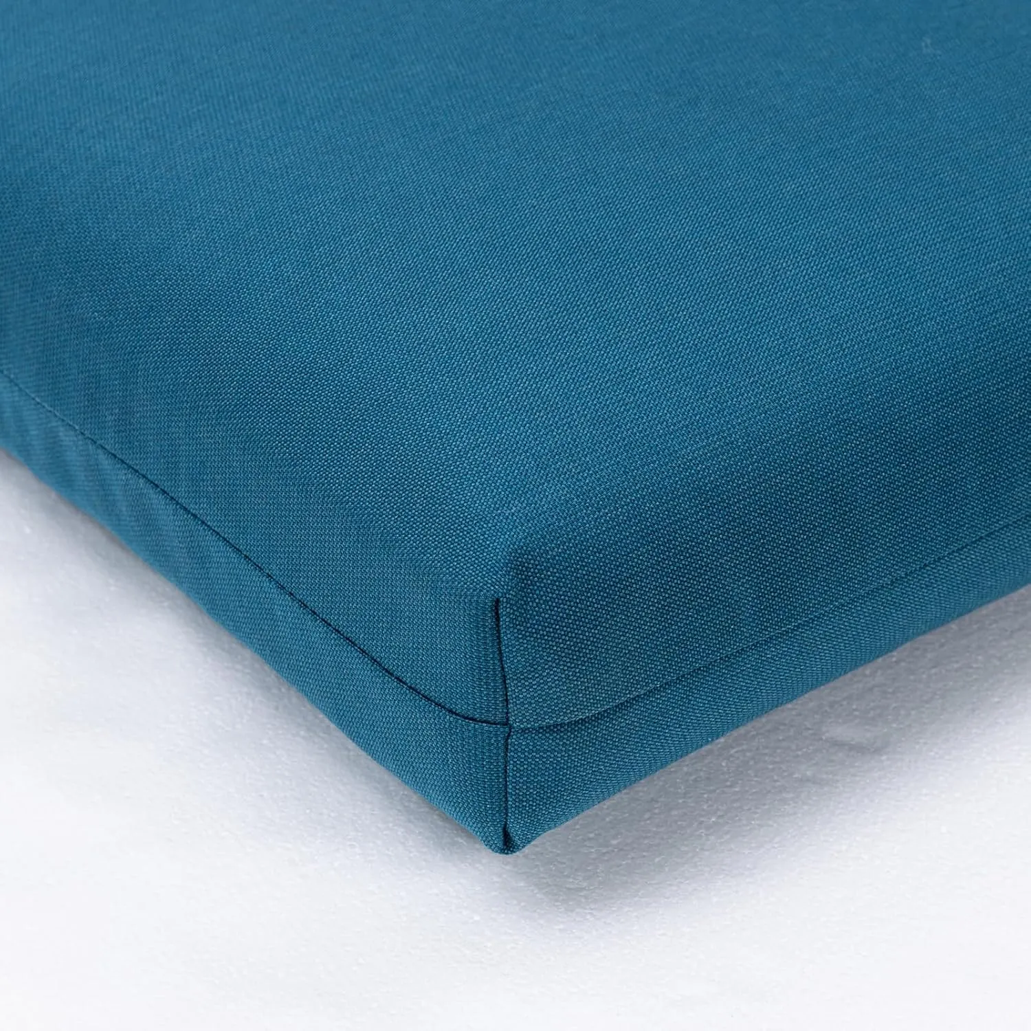 QILLOWAY Outdoor/Indoor High Back Chair Cushion,Replacement Deep Seat Cushions,All Weather Water Resistant/Fade Resistant Seat Pads with Ties,2counts,Peacock Blue