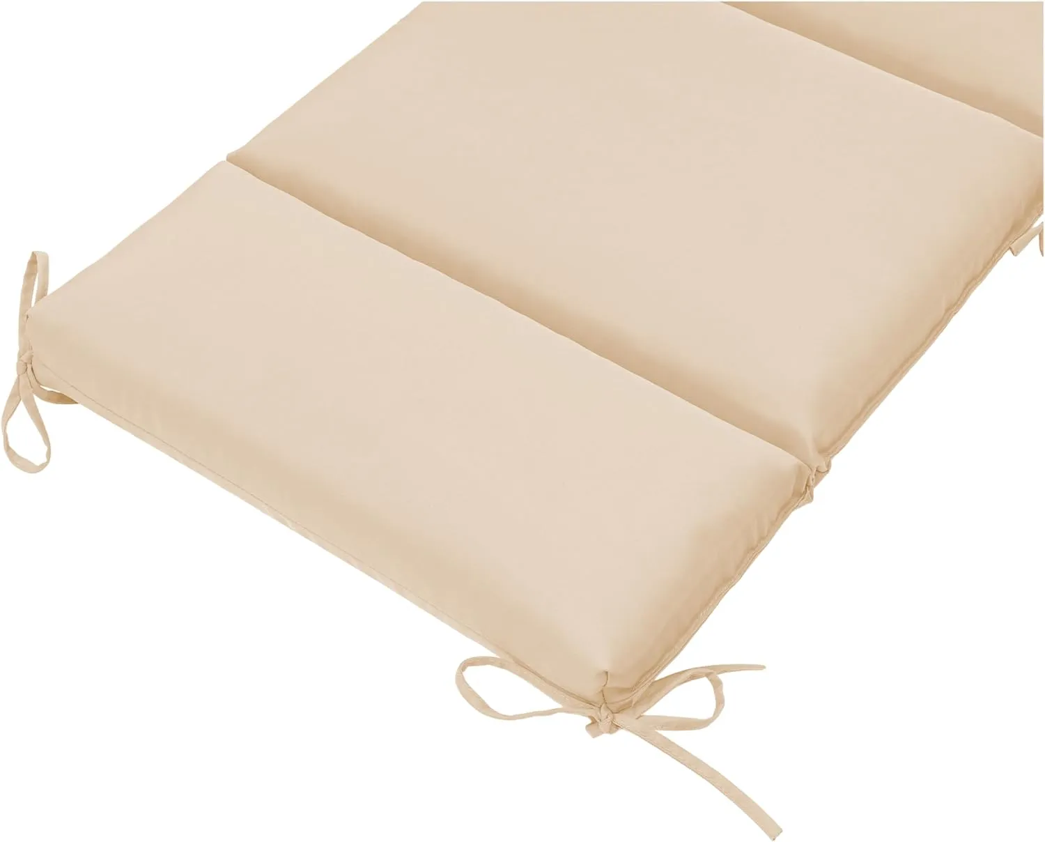 QILLOWAY Outdoor/Indoor High Back Chair Cushion,Sponge Foam Thickened Patio Chair Pad,4counts,Beige/Sand/Camel