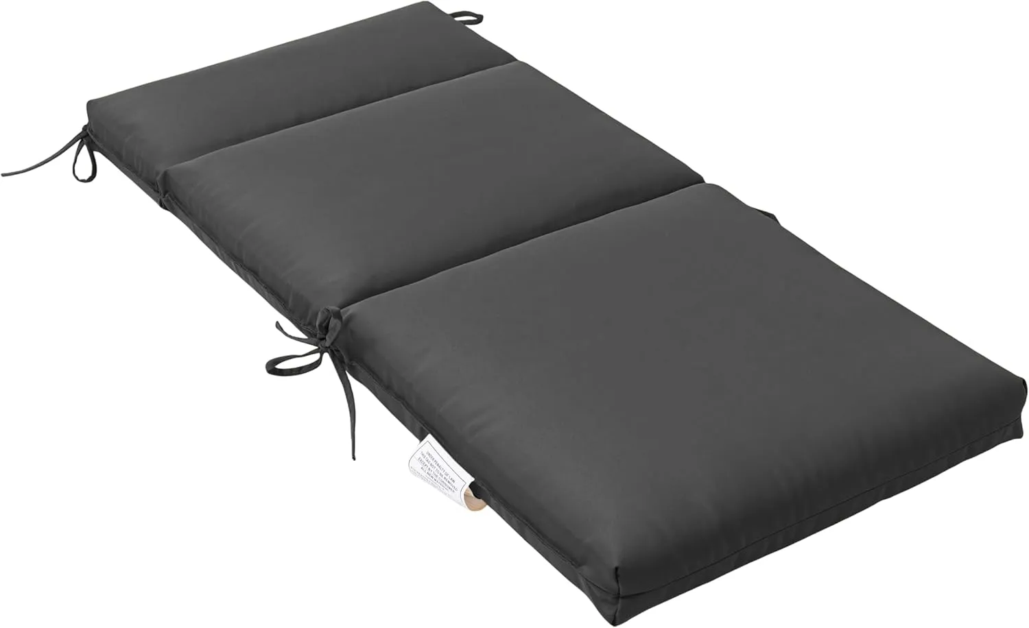 QILLOWAY Outdoor/Indoor High Back Chair Cushion,Sponge Foam Thickened Patio Chair Pad,4counts,Dark Grey