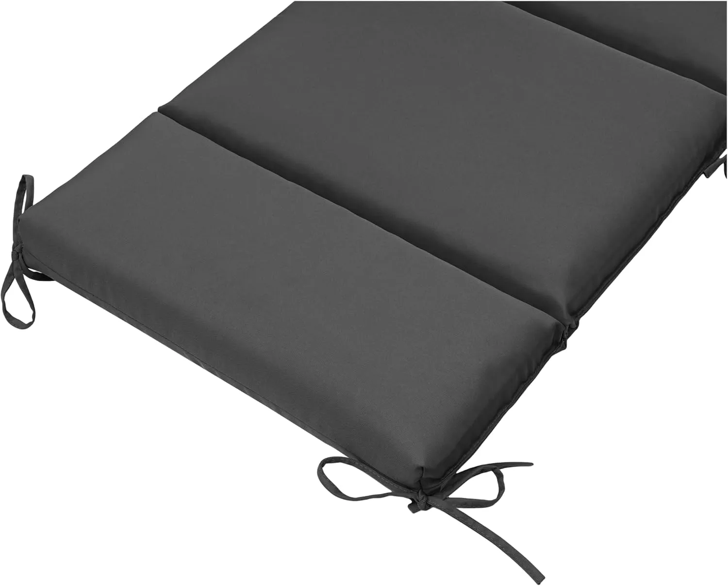 QILLOWAY Outdoor/Indoor High Back Chair Cushion,Sponge Foam Thickened Patio Chair Pad,4counts,Dark Grey