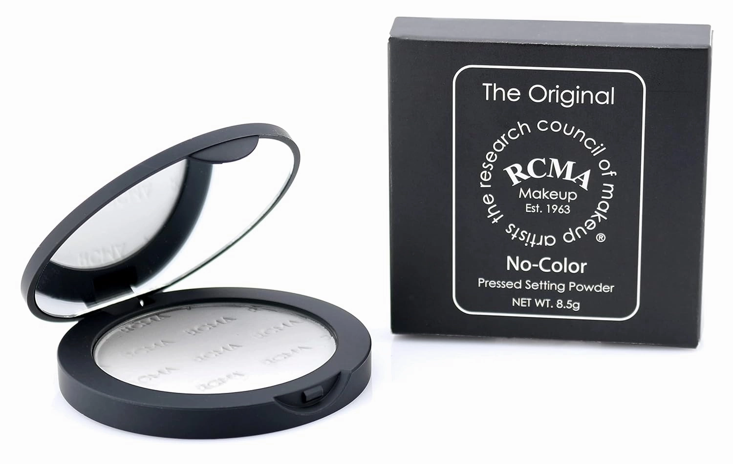 RCMA Makeup No Color Pressed Powder | Setting Powder | Vegan | Flawless Finish | Lasting Perfection | Everyday or Professional Makeup | 0.29 oz