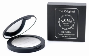 RCMA Makeup No Color Pressed Powder | Setting Powder | Vegan | Flawless Finish | Lasting Perfection | Everyday or Professional Makeup | 0.29 oz