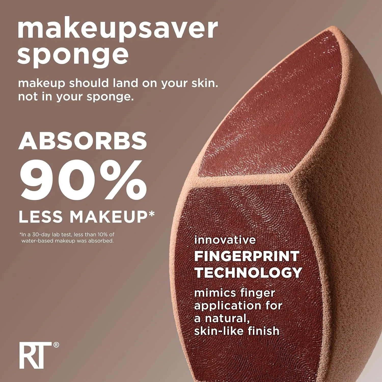 Real Techniques Makeupsaver Sponge   Brush Trio, Makeup Blending Sponge & Brushes For Liquid & Cream Formulations, Natural Finish & Reduces Makeup Waste, Cruelty & Latex-Free 3 Piece Set