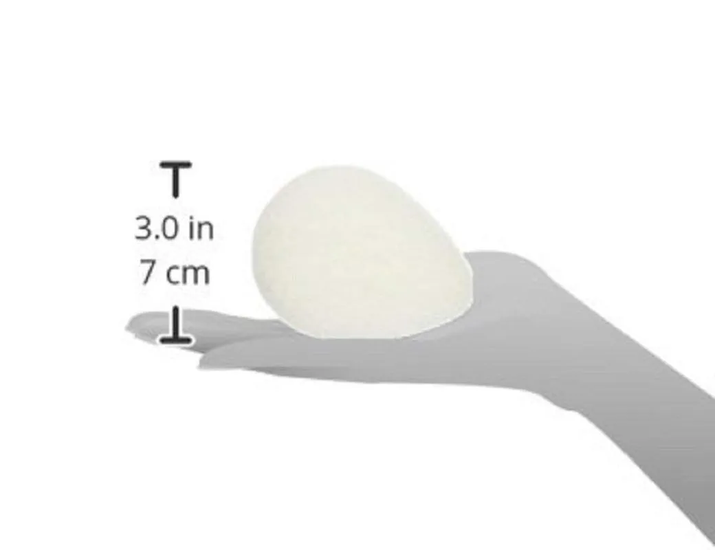 Regular Facial Sponge, Dermatologist Developed, Removes Deep down Dirt & Makeup That Causes Breakouts and Blackheads, Reusable, Exfoliating, White, 1 Count