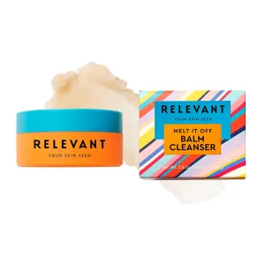 Relevant Melt It Off Balm Cleanser - Face Wash with Green Coffee Seed Oil and Chamomile - Gluten Free Facial Cleanser for All Skin Types - 2.8 oz