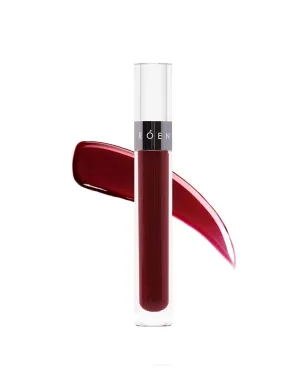 RÓEN Natural Kiss My Liquid Lip Balm | Vegan, Cruelty-Free, Clean Makeup (Scout - Deep Berry)