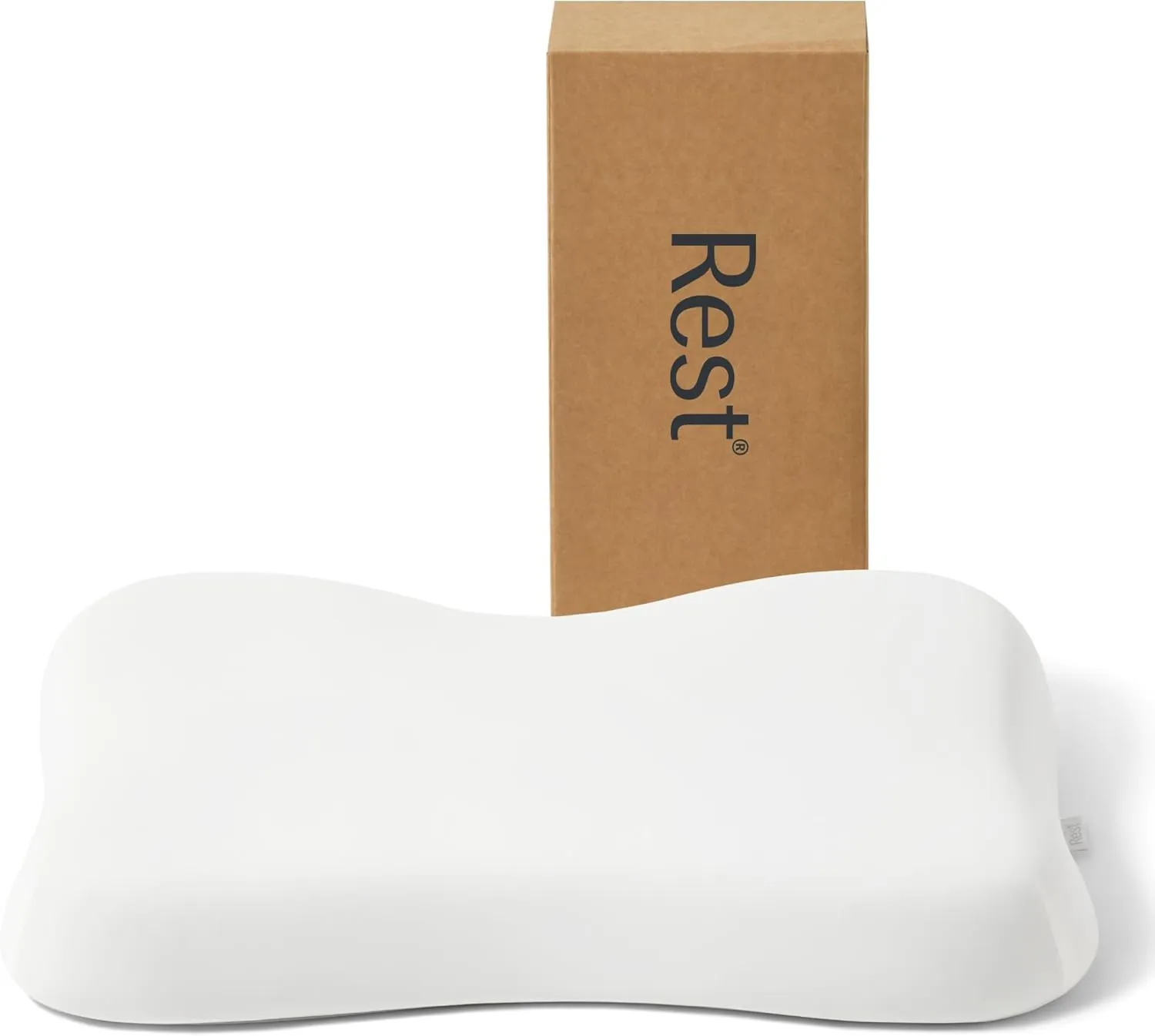 REST® Evercool® Cooling Pillow, Instant Cool-to-Touch Shell Fabric & Breathable Silicone Sponge Core for All-Night Temperature Regulation & Ergonomic Support, High, Arctic White