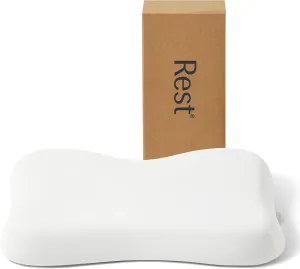 REST® Evercool® Cooling Pillow, Instant Cool-to-Touch Shell Fabric & Breathable Silicone Sponge Core for All-Night Temperature Regulation & Ergonomic Support, High, Arctic White