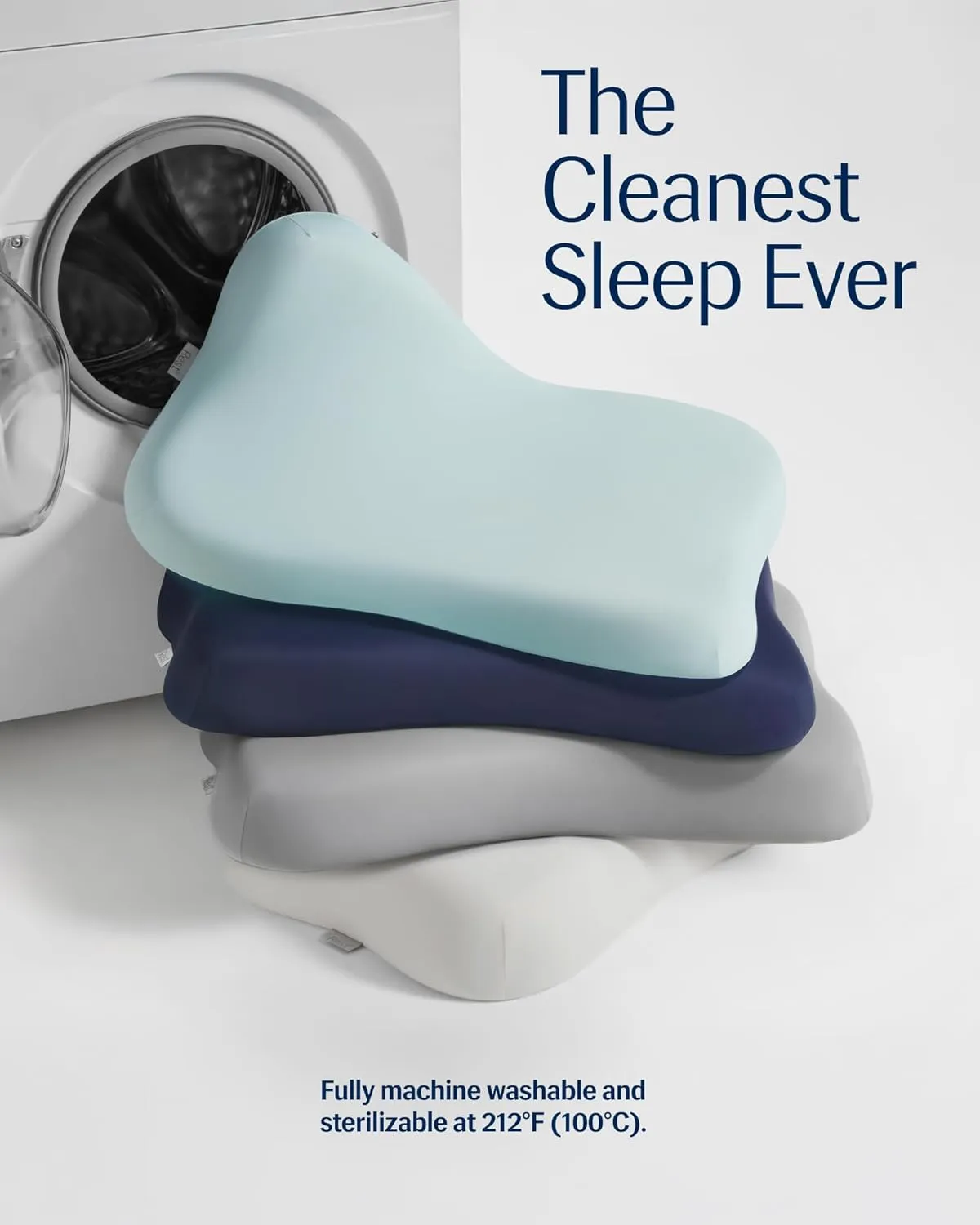 REST® Evercool® Cooling Pillow, Instant Cool-to-Touch Shell Fabric & Breathable Silicone Sponge Core for All-Night Temperature Regulation & Ergonomic Support, Medium Height, Arctic White