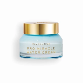 Revolution Pro Miracle Water Cream, Dermatologist-Recommended Hydrating Moisturizer & Water Gel Cream with Hyaluronic Acid & Niacinamide, Vegan & Cruelty-Free, 1 oz