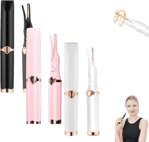 Riki Heated Eyelash Curler, 3 Heating Modes, Black, White, Pink, ABS Material, Eyelash Curler