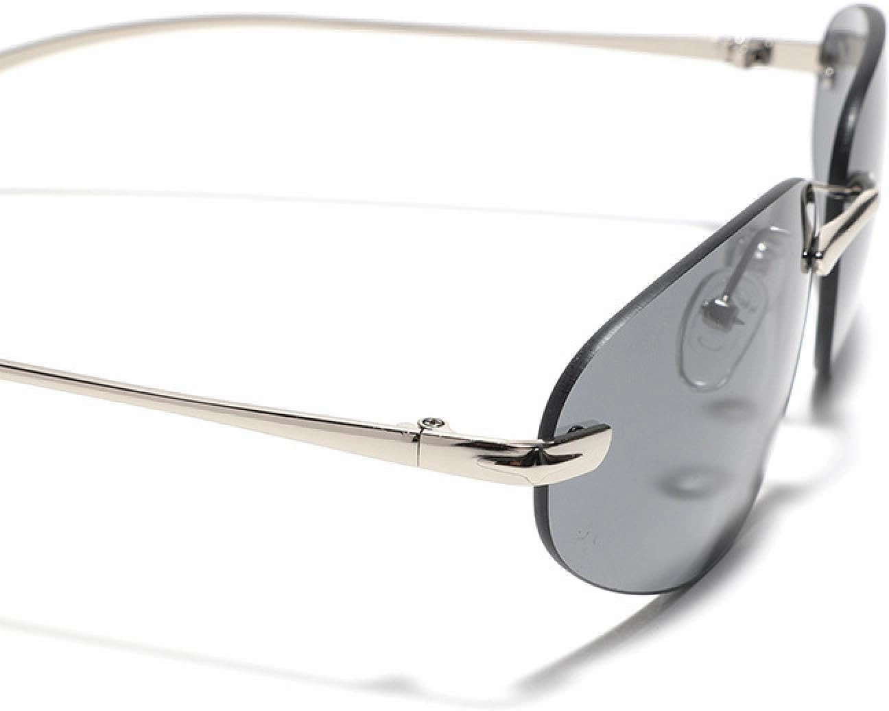 Rimless Oval Sunglasses Women's Cat Eye Sweet Cool Eyewear Girl Trend Summer Street Photo Sun Glasses
