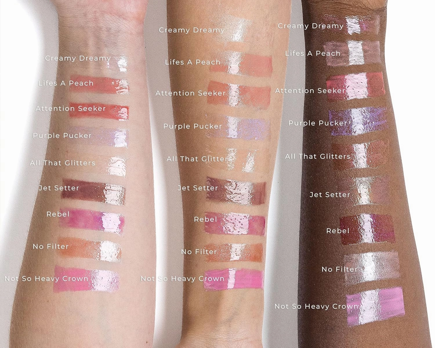 Rinna Beauty Lip Plumping Gloss - Purple Pucker - Helps Boost Collagen, Increases Lip Volume, Elastin Production - Vegan, Cruelty-Free - 1 each
