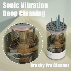 Rinse Hero Brush Cleaner,Rinse Hero Makeup Brush Cleaner,Cosmetic Brush Cleaner,The Cozy Luna Brush Cleaner,Automatic Electric Makeup Brush Cleaner for All Size Brushes (#03)