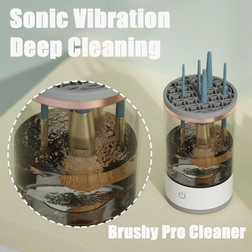 Rinse Hero Brush Cleaner,Rinse Hero Makeup Brush Cleaner,Cosmetic Brush Cleaner,The Cozy Luna Brush Cleaner,Automatic Electric Makeup Brush Cleaner for All Size Brushes (#03)