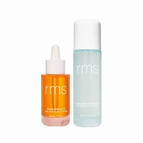 RMS Beauty Kakadu Beauty Oil - Natural Vitamin C Face Oil and Kakadu Clean Cleansing Gel - Silicone-Free Gel to Foam Gentle Facial Cleanser