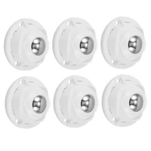 Rollers Rose Shape 8 Self Adhesive Swivel Caster Wheels Easy Install for Furniture Storage