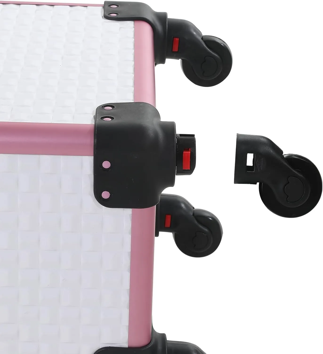 Rolling Makeup Cart with Wheels for Cosmetics Storage (White)