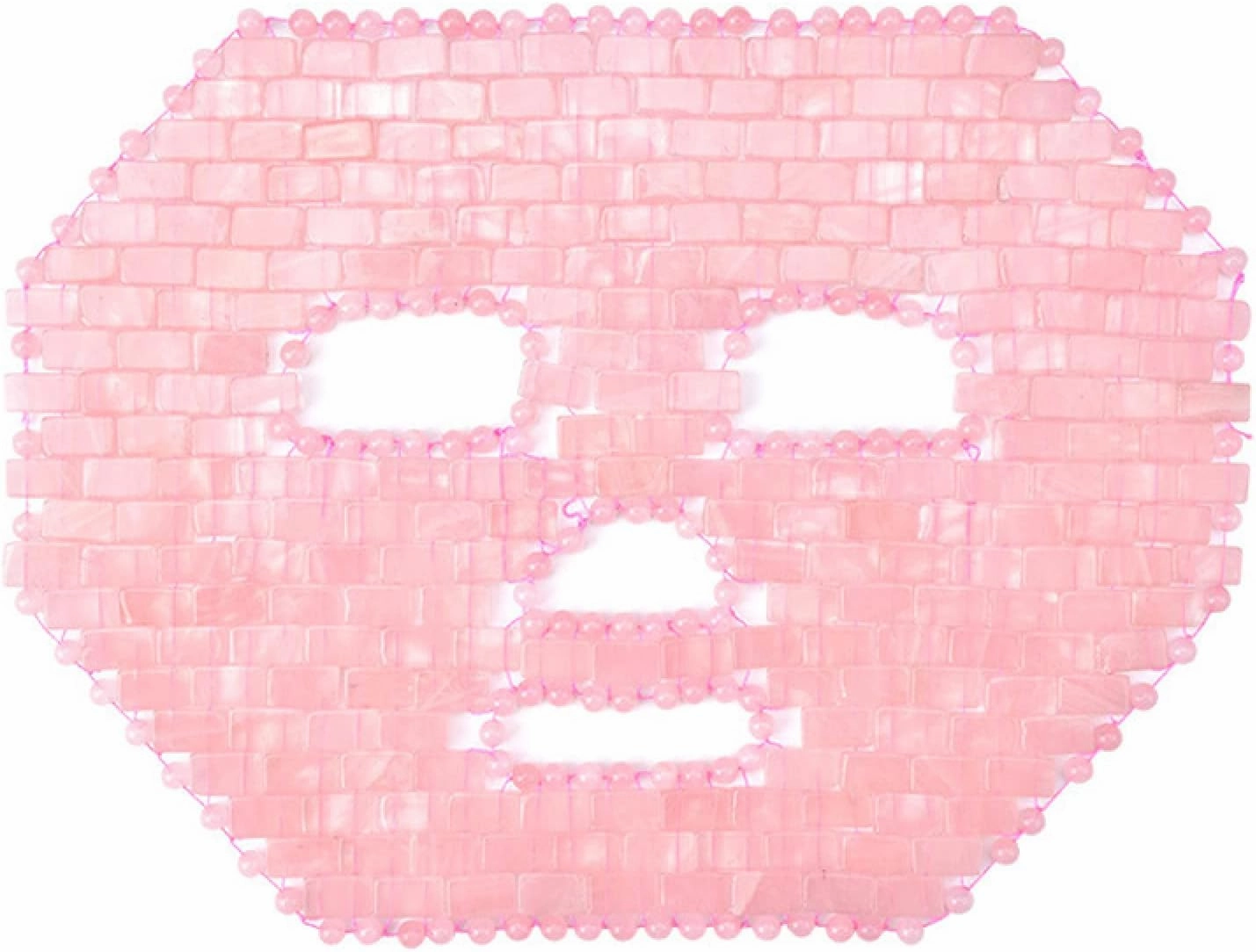 Room Decoration Jade Face Mask Natural Stone Crystal Masks Cold Eye Facial SPA Massager Beauty Skin Care Tools,Opalite Mask (Color : Rose Quartz Mask)