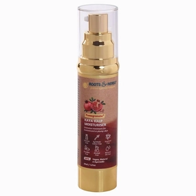 ROOTS AND HERBS Ayurvedic Face Moisturizer for Men and Women, Natural Vegan No Paraben Pomegranate Skin Food Moisturiser Cream with Vitamin C for Dry and Normal Skin 1.01oz