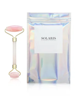 Rose Quartz Facial Roller - Premium Quality by Solaris NY