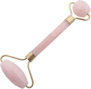 Rose Quartz Wand Facial Roller Self-Care Beauty Pink Crystal 5.75 Inches