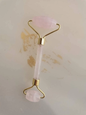 Rose Jade Quartz Roller And Gua Sha Set For Slimming,Firming,Remove Wrinkles #15 (rose gold)