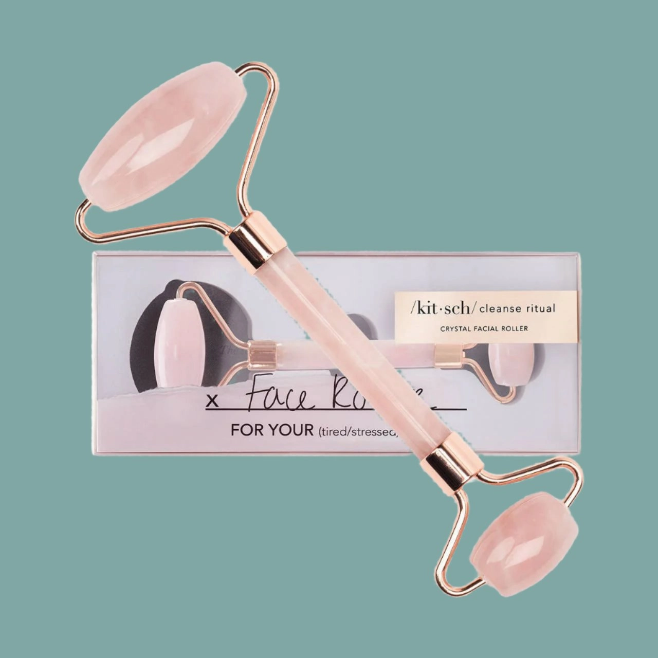 Rose Quartz Crystal Facial Roller