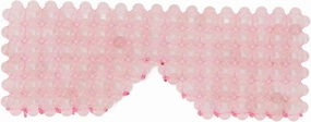 Rose Quartz Eye Mask with Cooling Jade, Reduce Puffiness, Hand Crafted for Facial Massage and Dark Circle (Crystal)