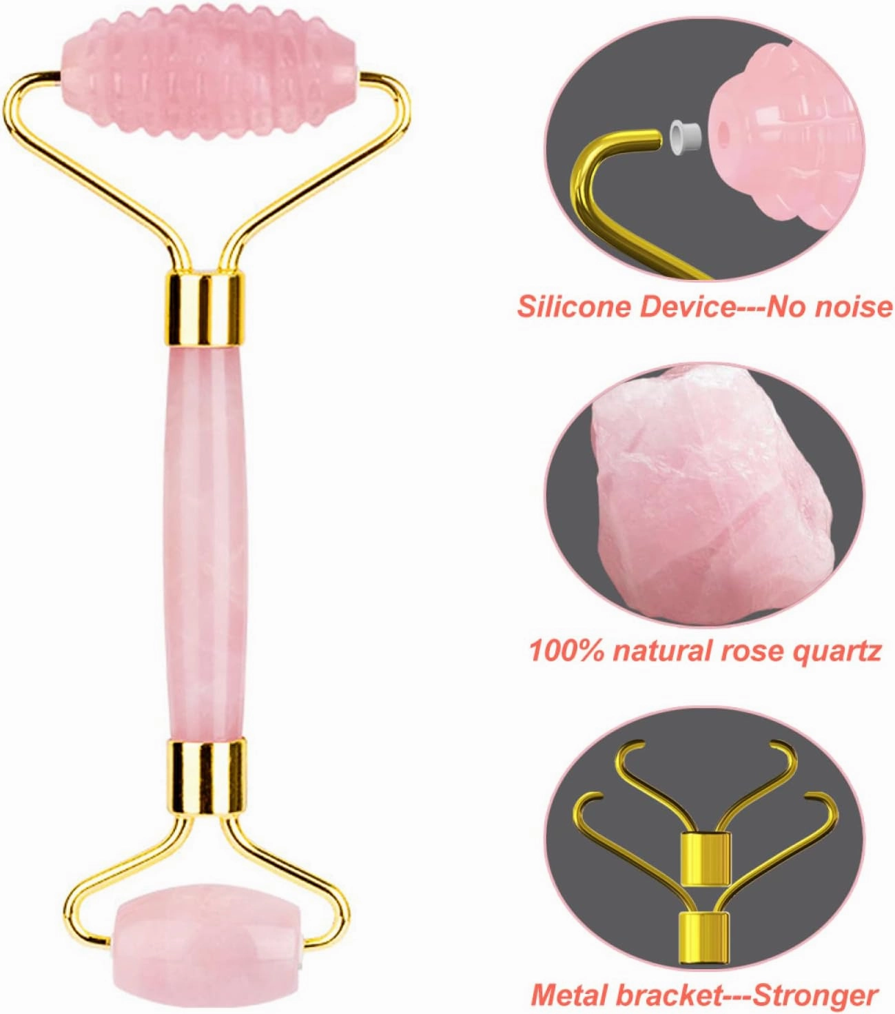 Rose Quartz Jade Eye Mask Face Massager Roller Gouache Scraper Natural Stone Jade Roller Guasha Board Face Mask Facial Massager,Gua Sha-V
