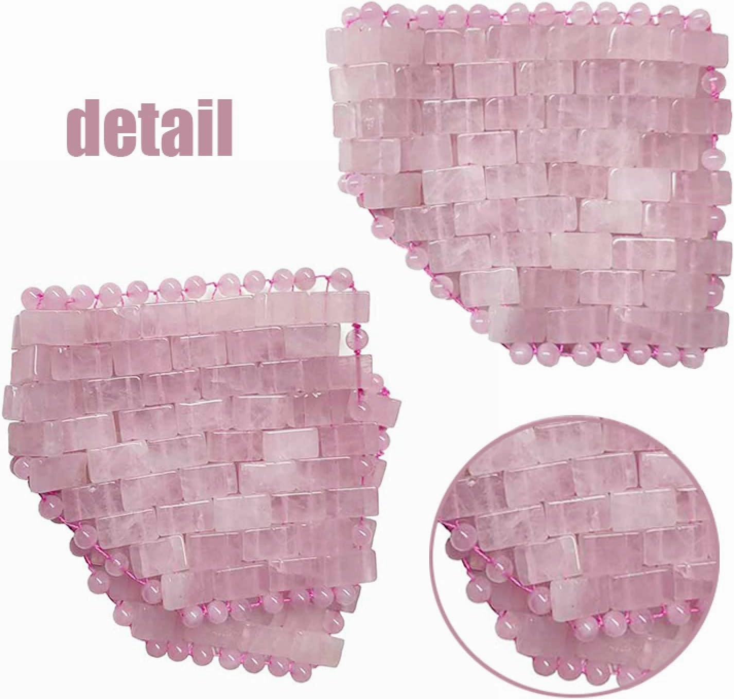 Rose Quartz Jade Eye Mask Facial Massage Roller Natural Jade Roller,Type 2