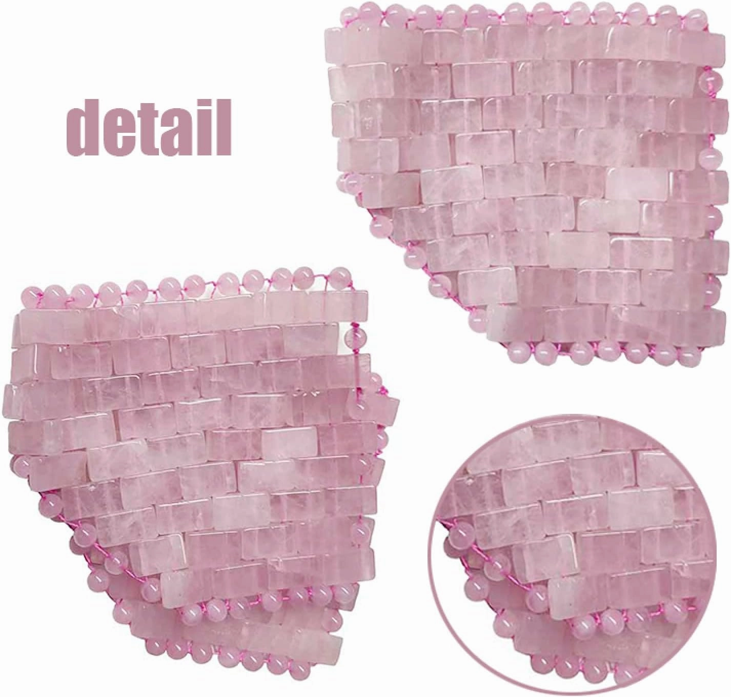 Rose Quartz Jade Eye Mask Facial Massage Roller Natural Jade Roller,Type 5