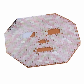 Rose Quartz Mask Cold Therapy Face Mask Reusable Jade Ice Sleeping Mask Beauty Skincare Massage Tool for Depuffing Anti-Aging Dark Circles (Color : Creative Shape 2)