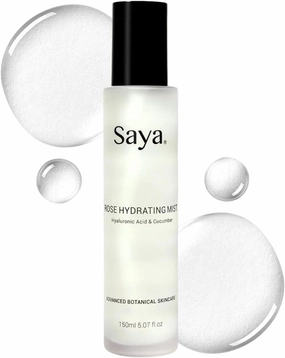 Rose Toning Face Mist Luxurious Facial Toner Anti Aging Delivers Intense Hydration, Soothing Visibly Plumps, Minimize Blemishes, Pores with Hyaluronic Acid, Aloe Vera, Rose Water 150ml