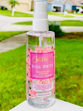 Rose Water Facial Spray Natural & Unscented - Provides Maximum Skin Hydration, Vegan & Cruelty Free, Reduce Wrinkles & Tighten Pores. for All Skin Types (4oz)