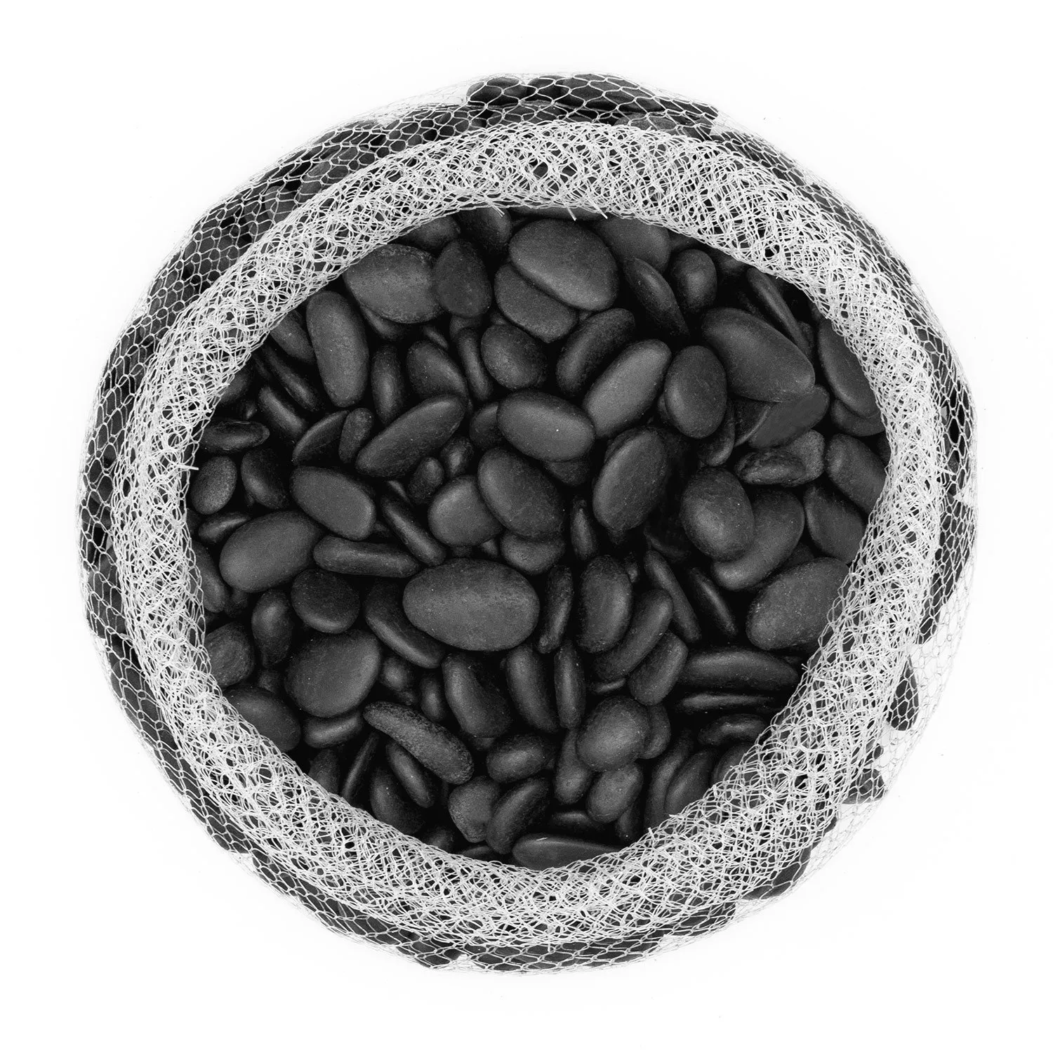 Royal Imports 5LBS River Rocks Decorative Ornamental Pebbles, Garden Landscaping Stones, Natural Gravel Filler for Plants, Vases, Succulents, Home Decor, Arts, Crafting, Animal Habitat - Medium Black