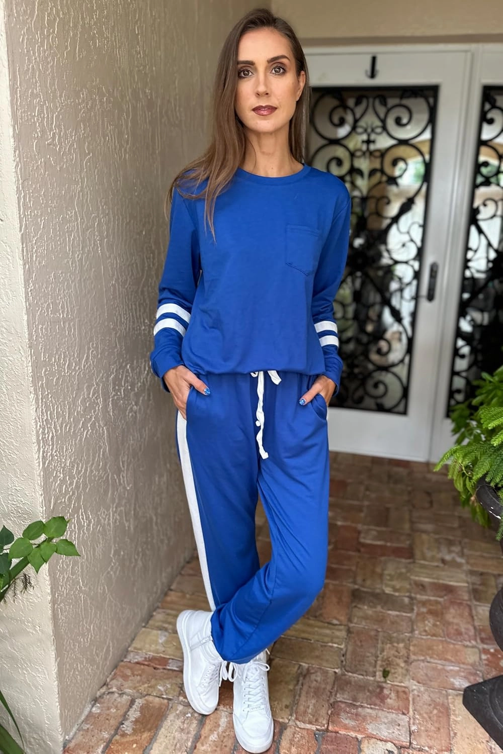 RUBZOOF Lounge Sets for Women 2 Piece Casual Travel Sweatsuits Outfits Loungewear Matching Sets Women Clothing S-3XL